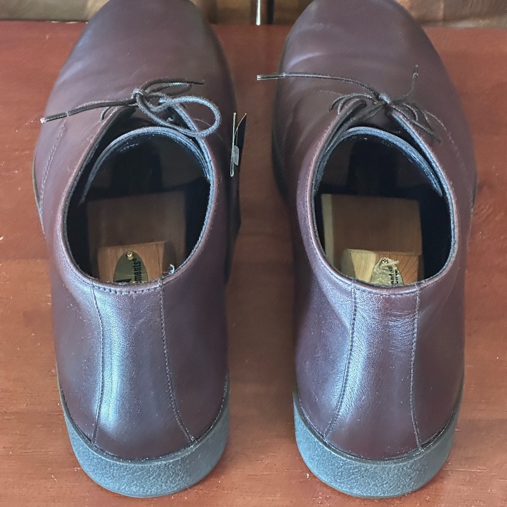 Ermenegildo Zegna Leather Lace Up Derby Dress Shoes - Picture 4 of 11